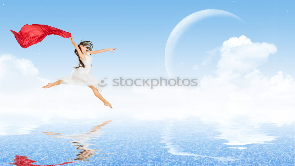 Similar – Image, Stock Photo jump in Human being