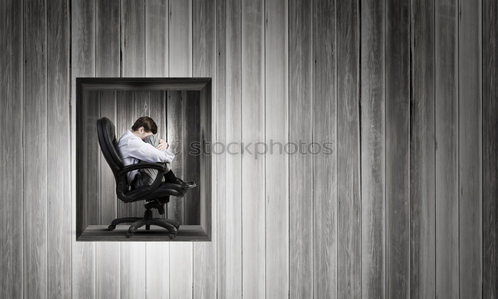 Similar – Young woman on chair Woman