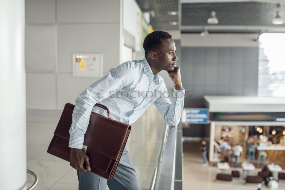 Similar – Young hipster man going to work