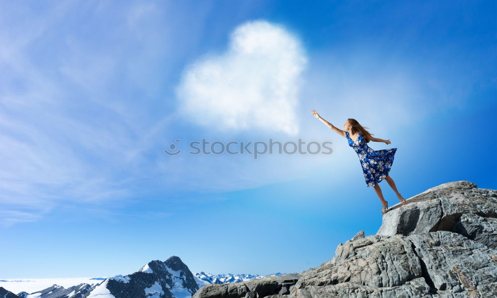 Similar – Lighthouse above the clouds.