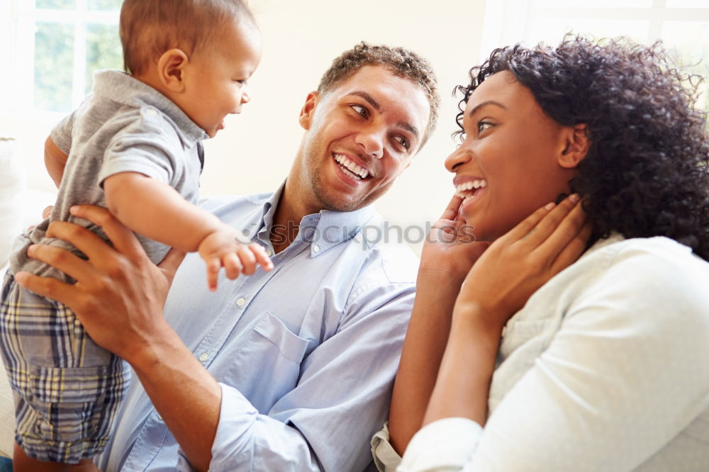 Similar – Image, Stock Photo Happy Family, Mother, Father And Baby.