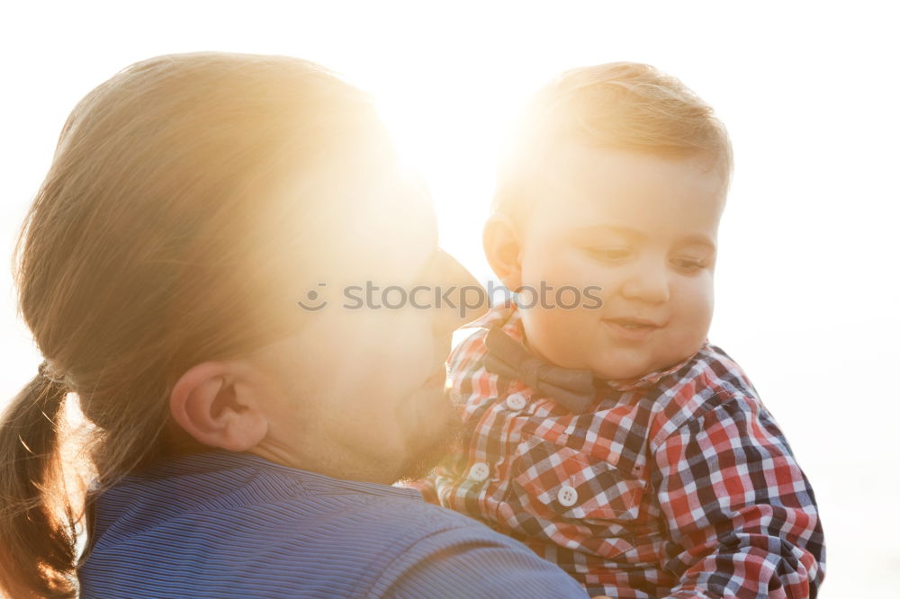 Similar – Grandma has her grandson on her arm