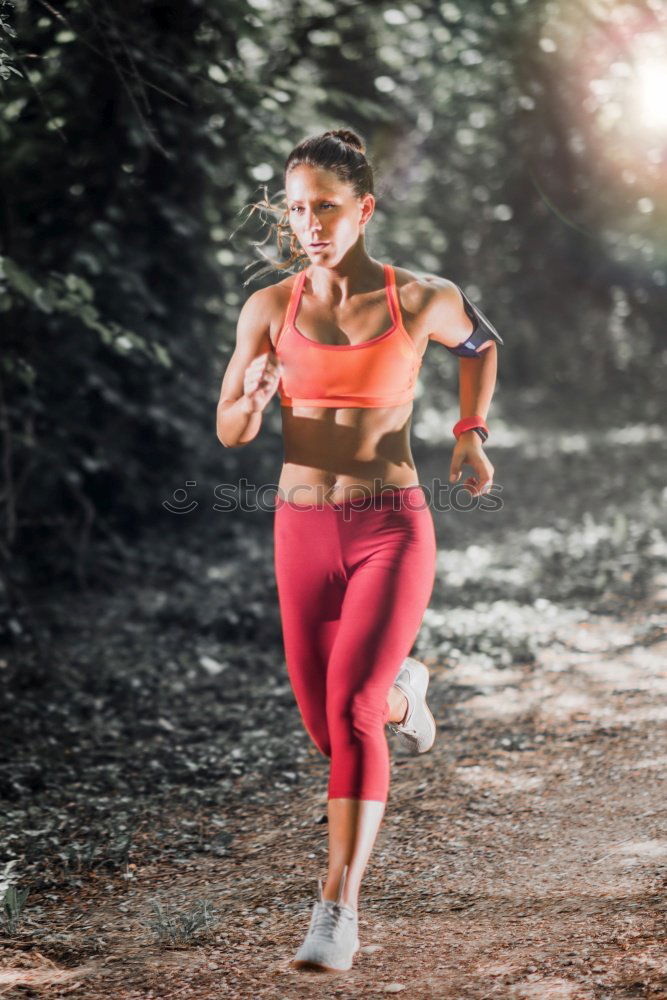 Image, Stock Photo athletic woman resting