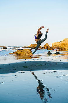 Similar – Image, Stock Photo Jumps in the air (4) Lake