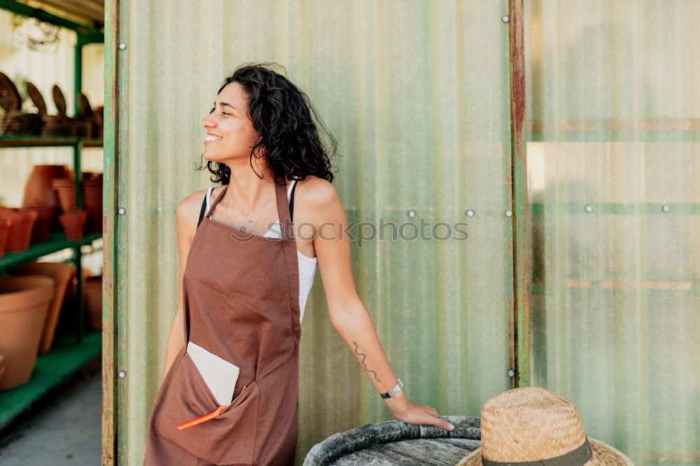 Similar – Woman buying fruits on market