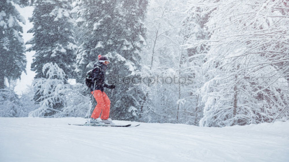 Similar – ski#3 Powder snow Jump