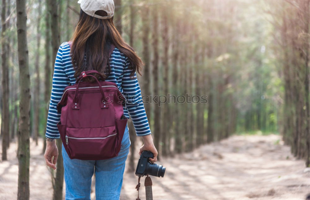 Similar – Image, Stock Photo happy kid girl exploring summer forest