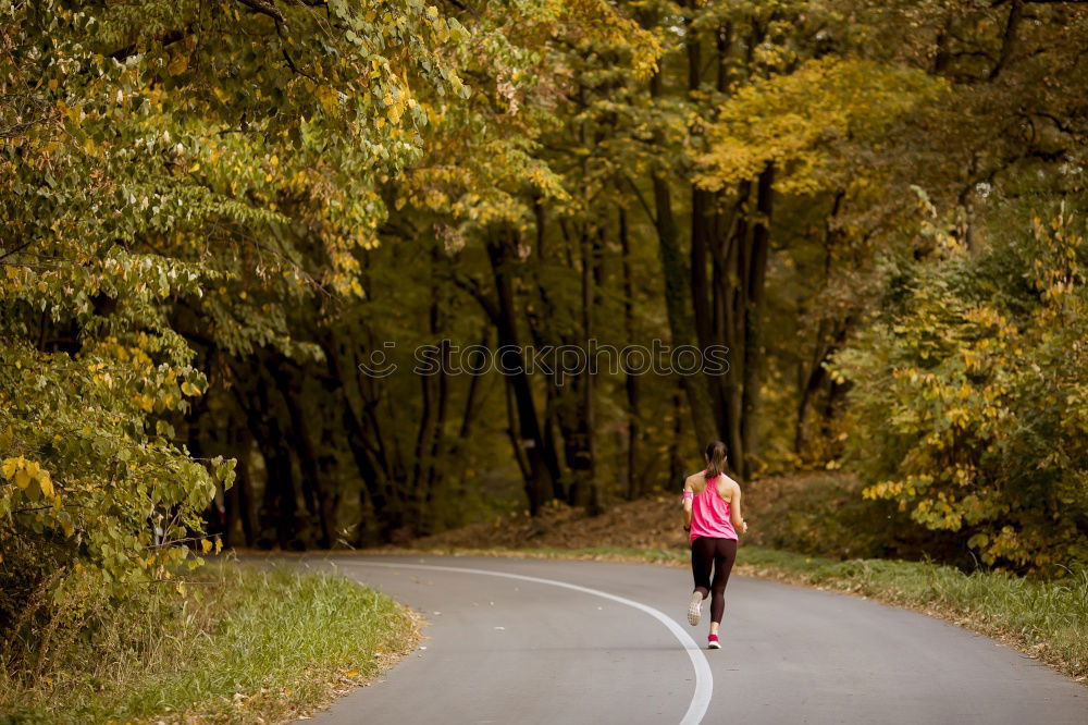 Similar – Image, Stock Photo Senior Man Running in the Forest