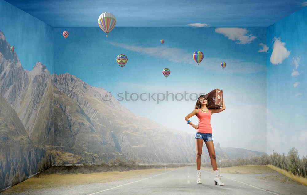 Similar – Image, Stock Photo Beautiful young playing with her dog.