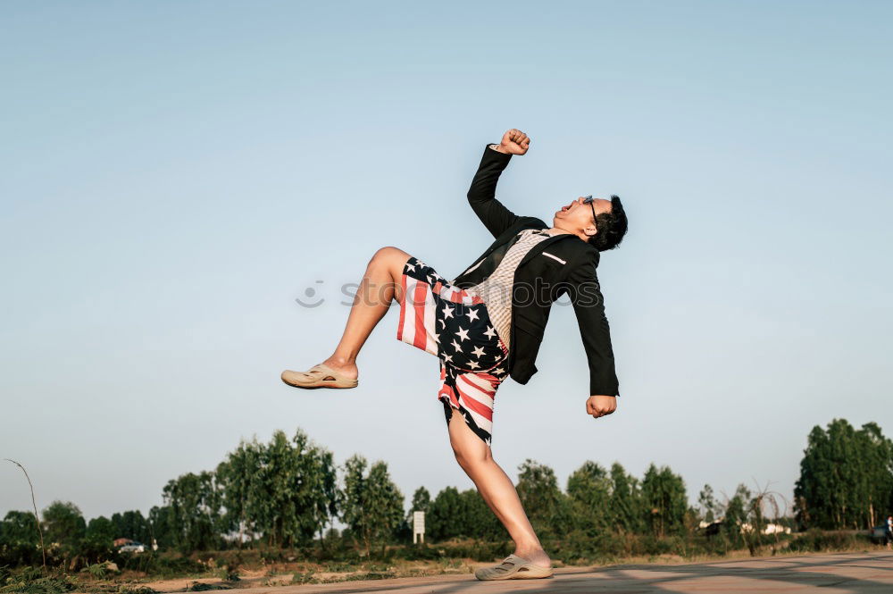 Similar – Image, Stock Photo jump Baiba Lifestyle