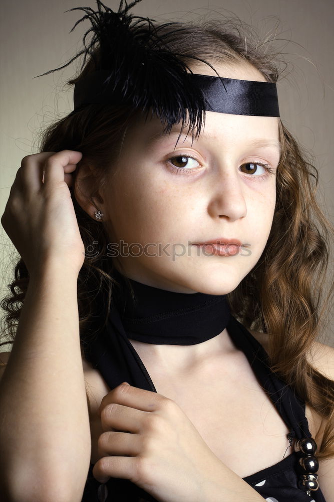 Similar – Image, Stock Photo Brunette woman with short bob hairstyle