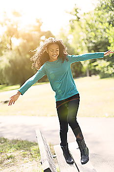 Similar – Image, Stock Photo Runner woman Sports