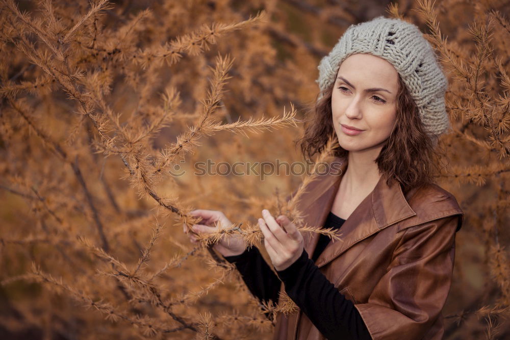 Similar – Image, Stock Photo Woman with map in woods