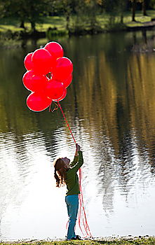 Image, Stock Photo redBalloon Snapshot