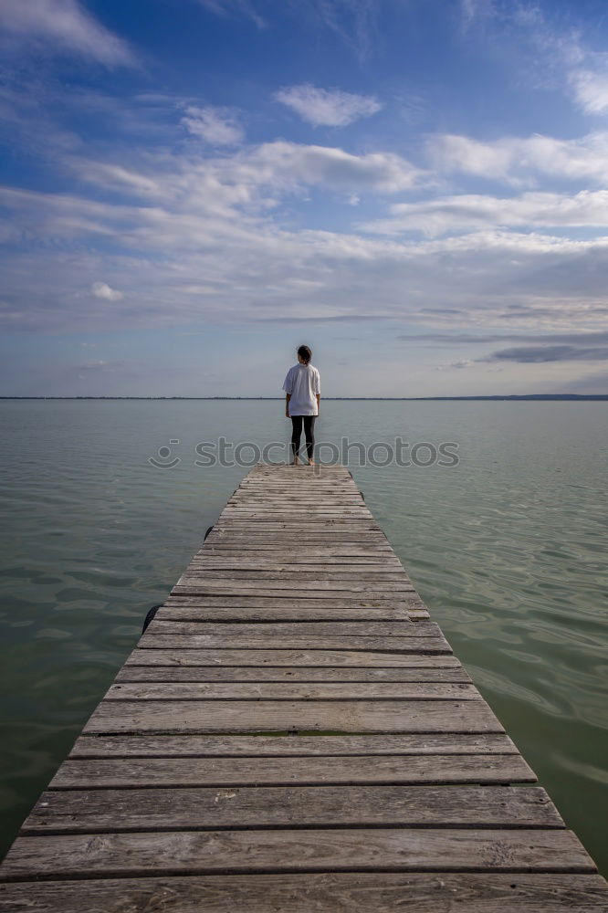 Similar – Image, Stock Photo sea-lake… Summer Child