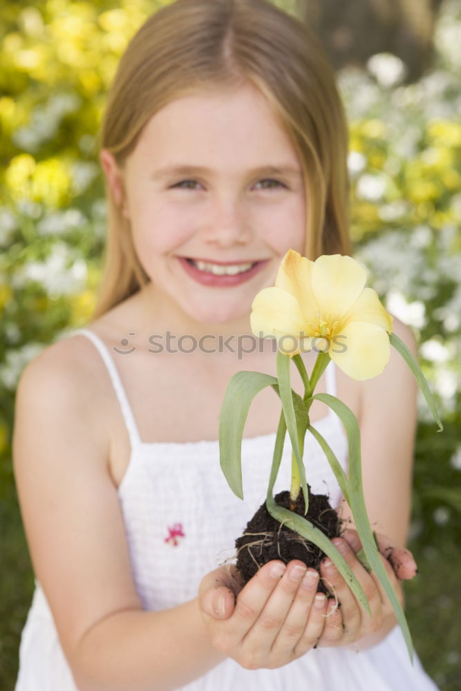 Similar – Image, Stock Photo blossoms Child Toddler