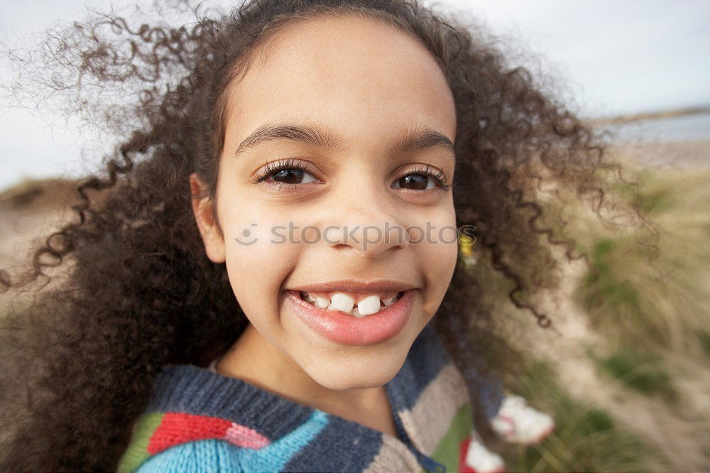 Similar – Pretty girl with long afro hair