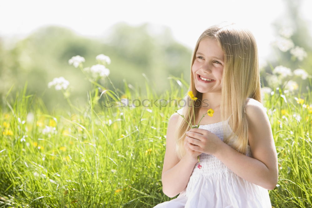 Similar – meadow child Human being