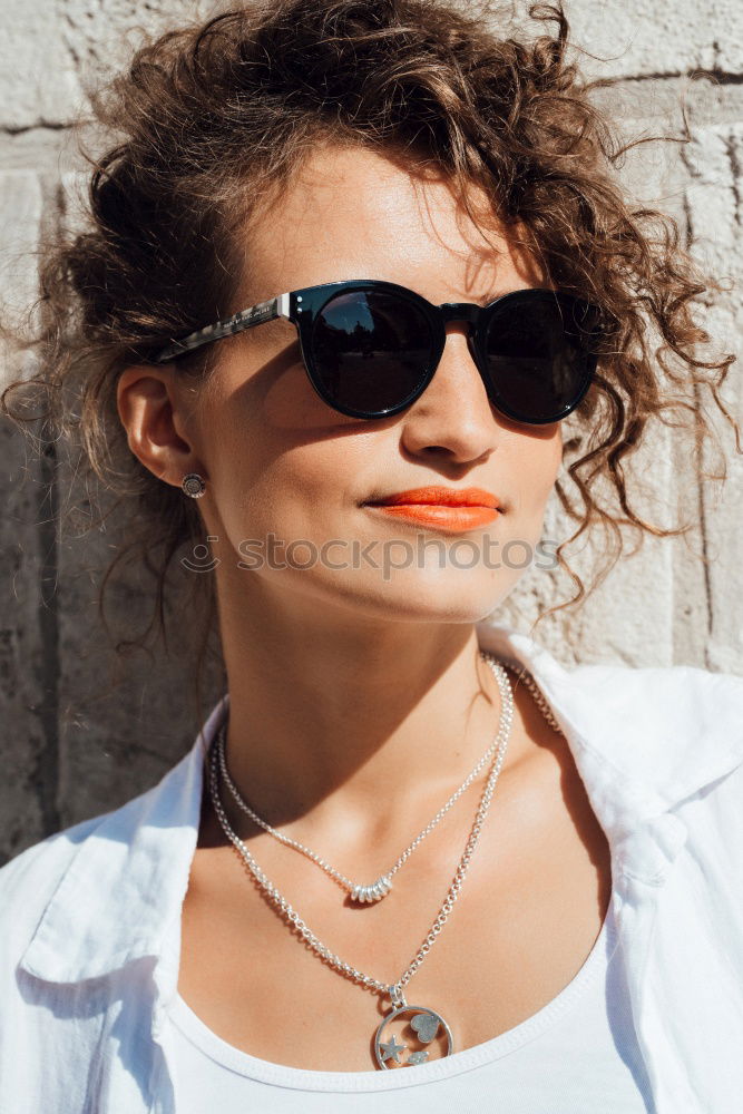 Similar – Image, Stock Photo young woman listening to music