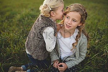 Similar – Image, Stock Photo Happy mother with her little daughter in Nature