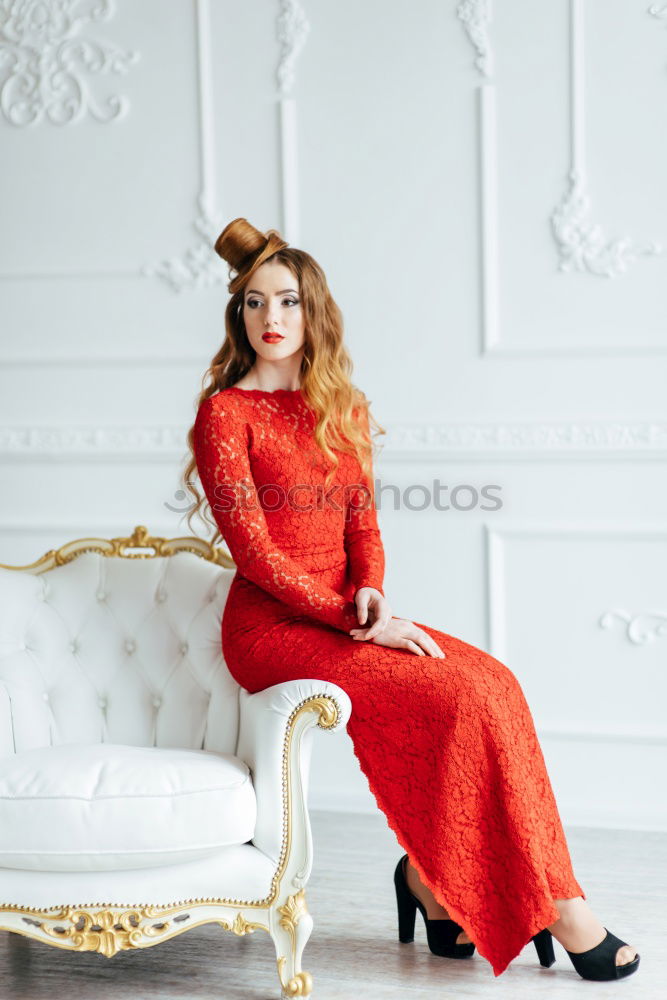 Similar – Image, Stock Photo nastya Chair Room Feminine