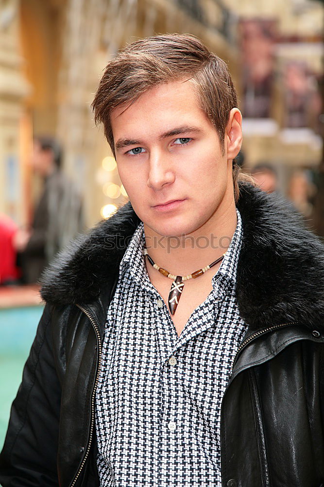 Similar – Image, Stock Photo young man in the house entrance