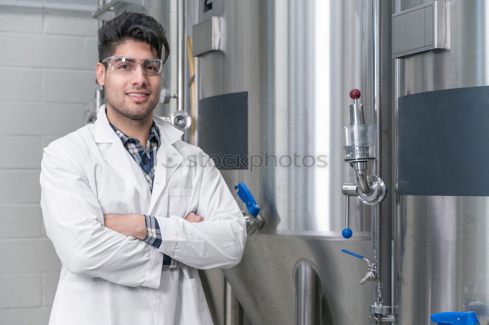 Similar – Image, Stock Photo Young man in lab