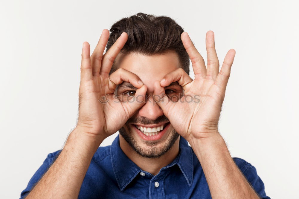 Similar – Image, Stock Photo wink Face Healthy
