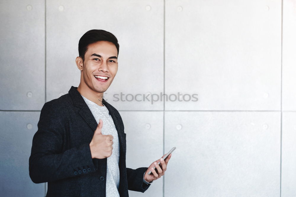 Similar – Image, Stock Photo Urban young man (65)