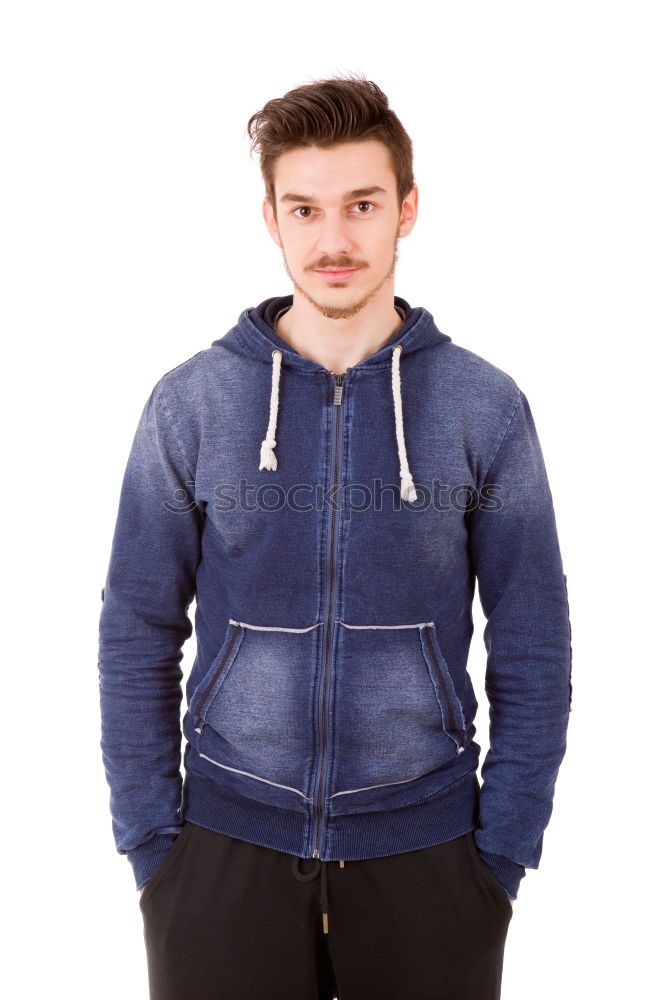 Similar – Image, Stock Photo Young bearded man in urban background wearing casual clothes