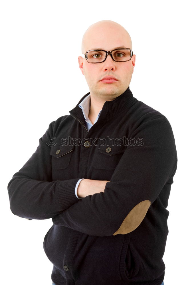 Similar – Close up Semi Bald Man Leaning Forward