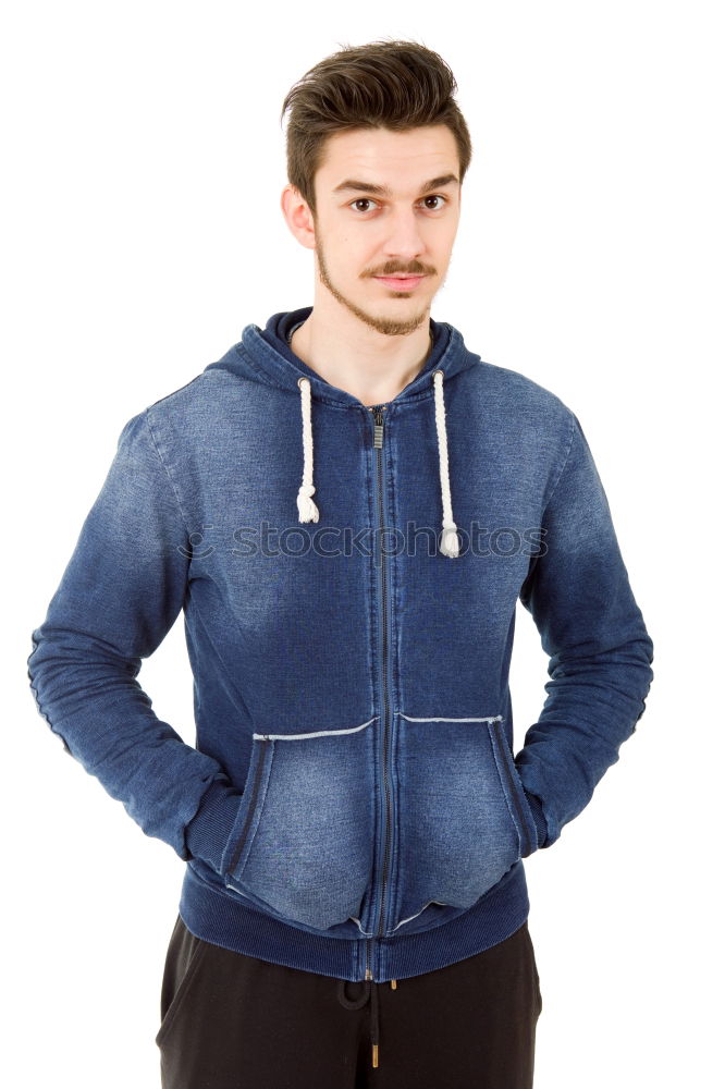 Similar – Image, Stock Photo Young bearded man in urban background wearing casual clothes