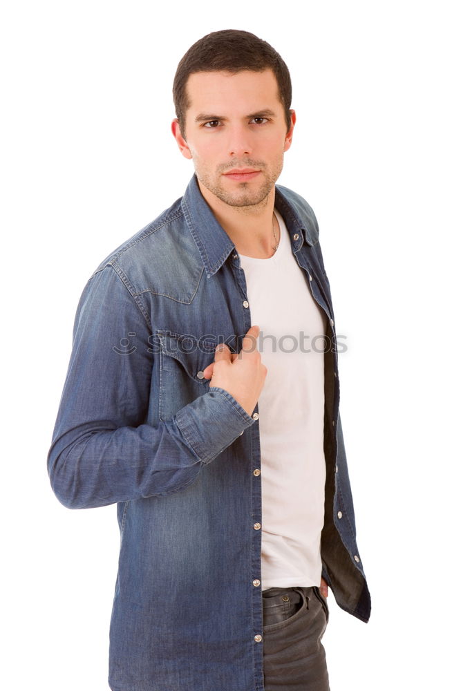 Similar – Image, Stock Photo A young attractive man looking at camera