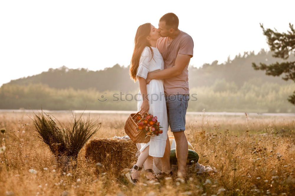 Similar – happy lovers on Holiday in the alps mountains