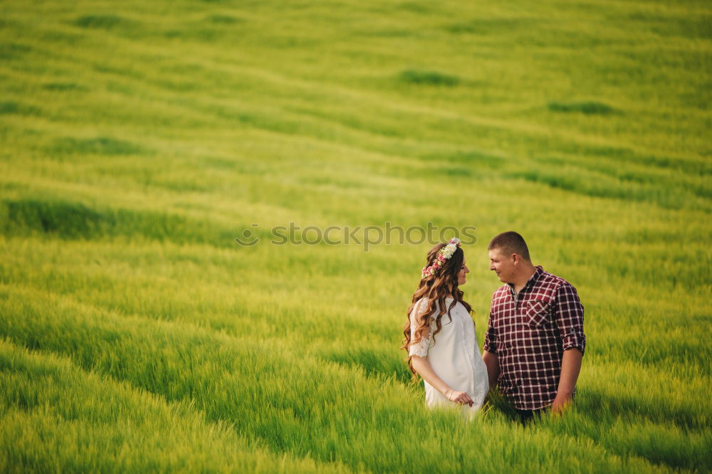 Similar – happy lovers on Holiday in the alps mountains