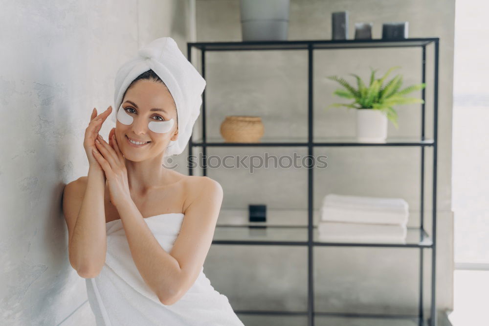 Similar – Image, Stock Photo Young beautiful blonde woman in the bed blowing a candle in a chocolate muffin