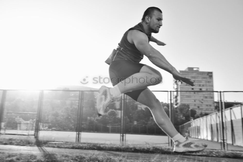 Similar – Image, Stock Photo Man Doing Chin-ups outdoor.