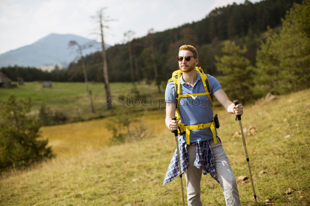 Similar – Image, Stock Photo jump Alpine pasture Summer