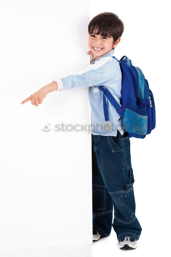 Similar – Image, Stock Photo Close-up of a teenage boy carrying skateboard and smiling