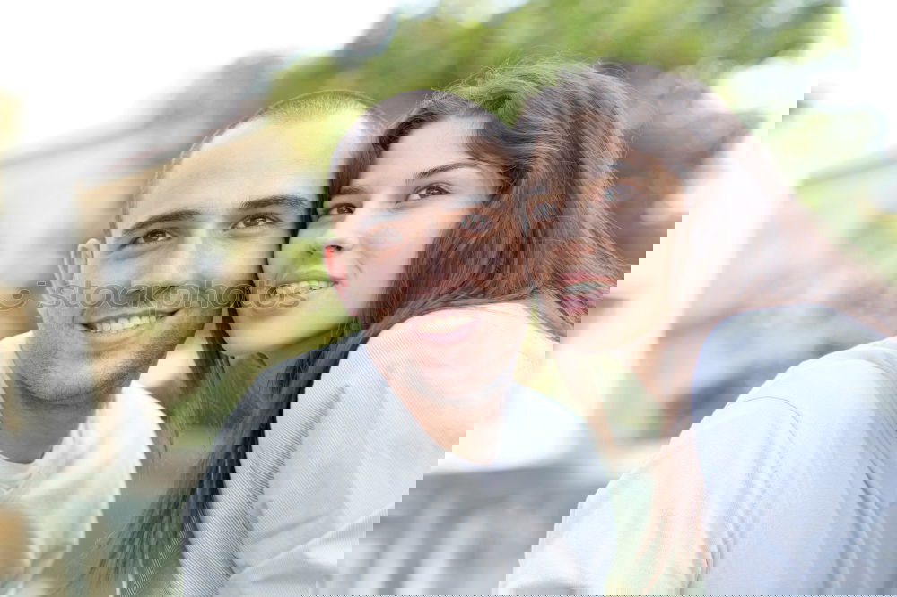 Similar – Image, Stock Photo She is proud of her father