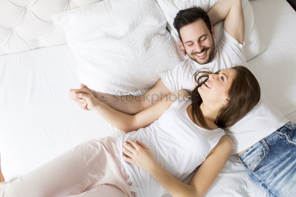 Similar – Image, Stock Photo mother and child son sleeping together