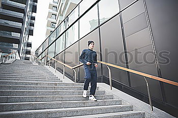 Similar – Muscular man working out in the city