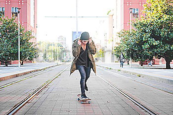Similar – Image, Stock Photo Young man wearing winter clothes in the street.