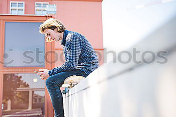 Similar – Image, Stock Photo woman and clouds II