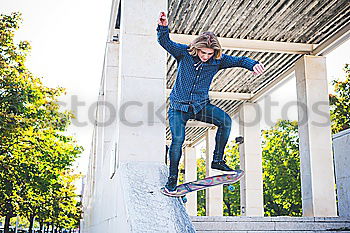 Similar – Young man jumping on street