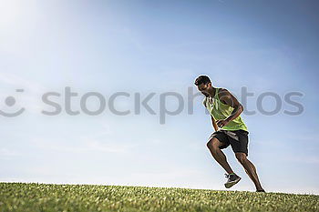 Similar – Disabled man athlete taking a break.