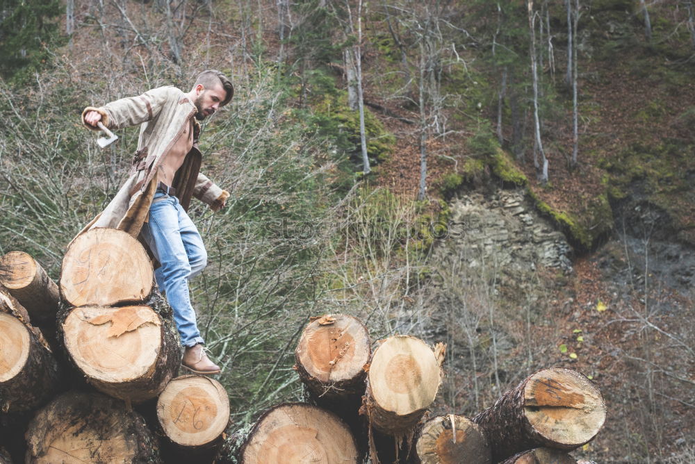 Similar – lumberjacks Wood Tent Tree