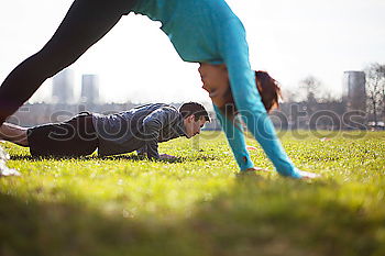 Image, Stock Photo Training at park Sports