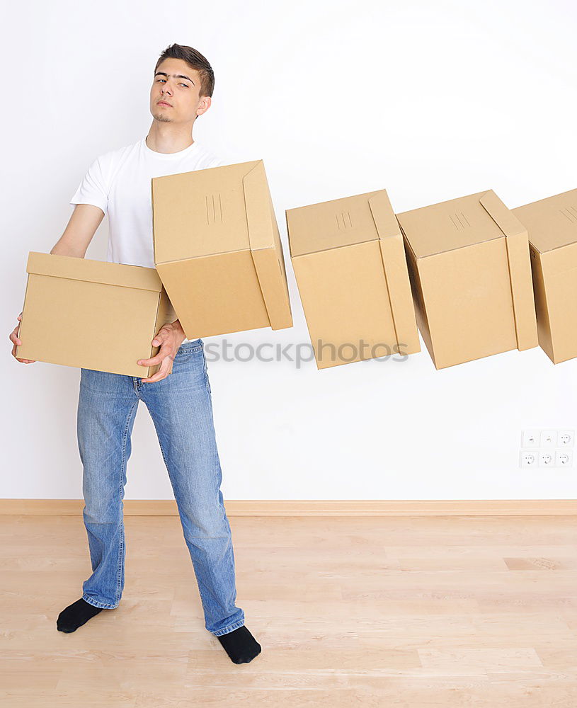 Similar – Girl in a moving box