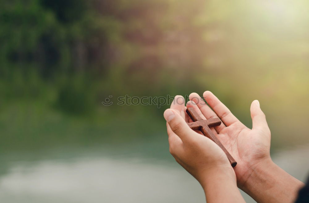 Similar – Young woman doing yoga in the morning at her home, top view